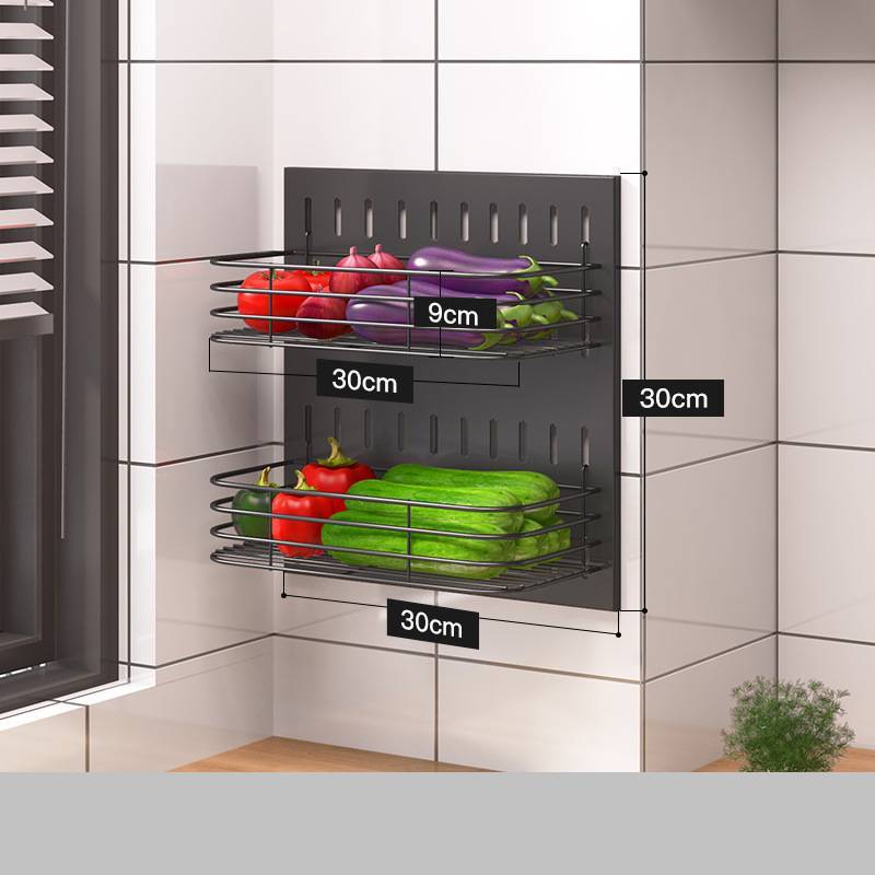 Wall Mounted Kitchen Storage Rack