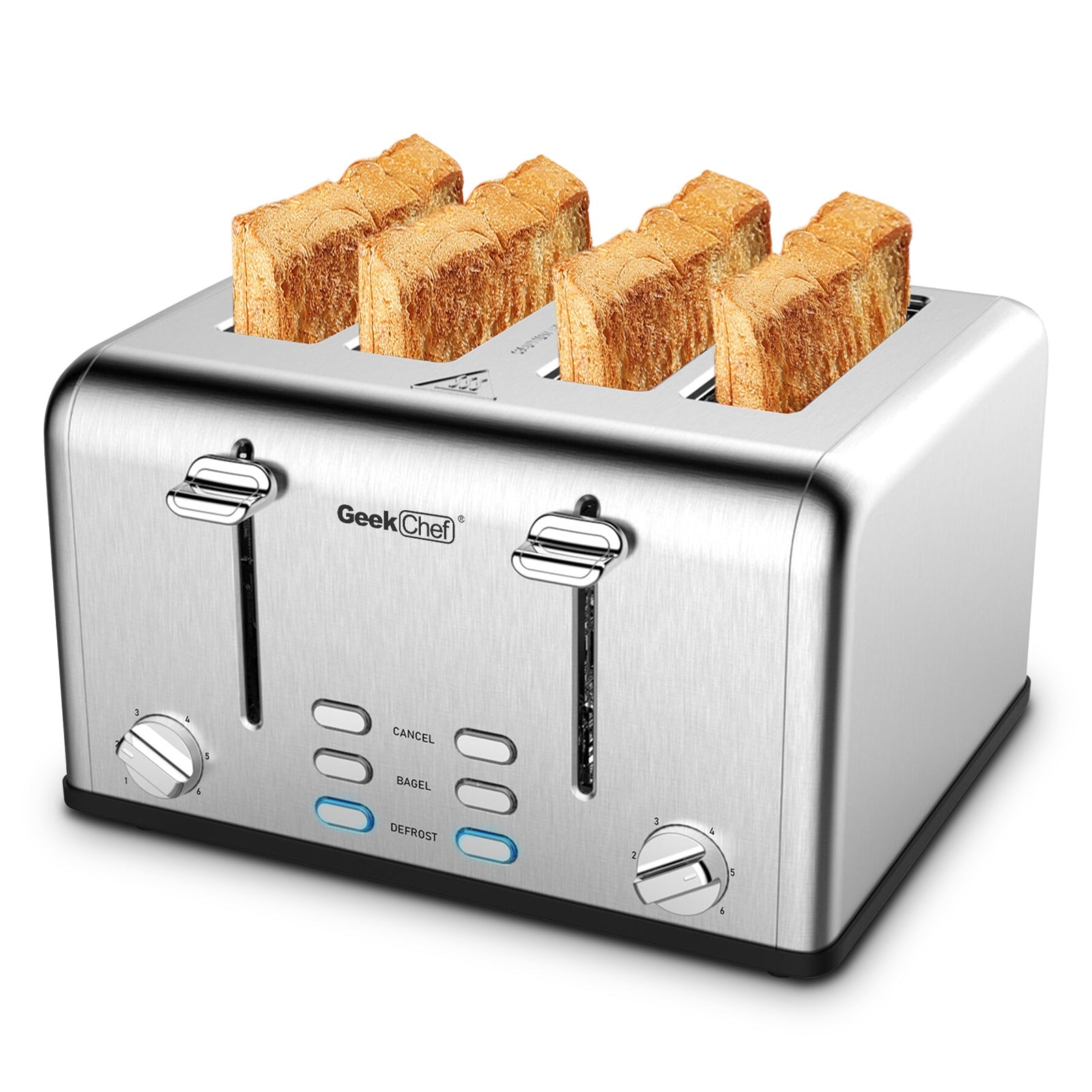Stainless Steel Extra-Wide Slot Toaster