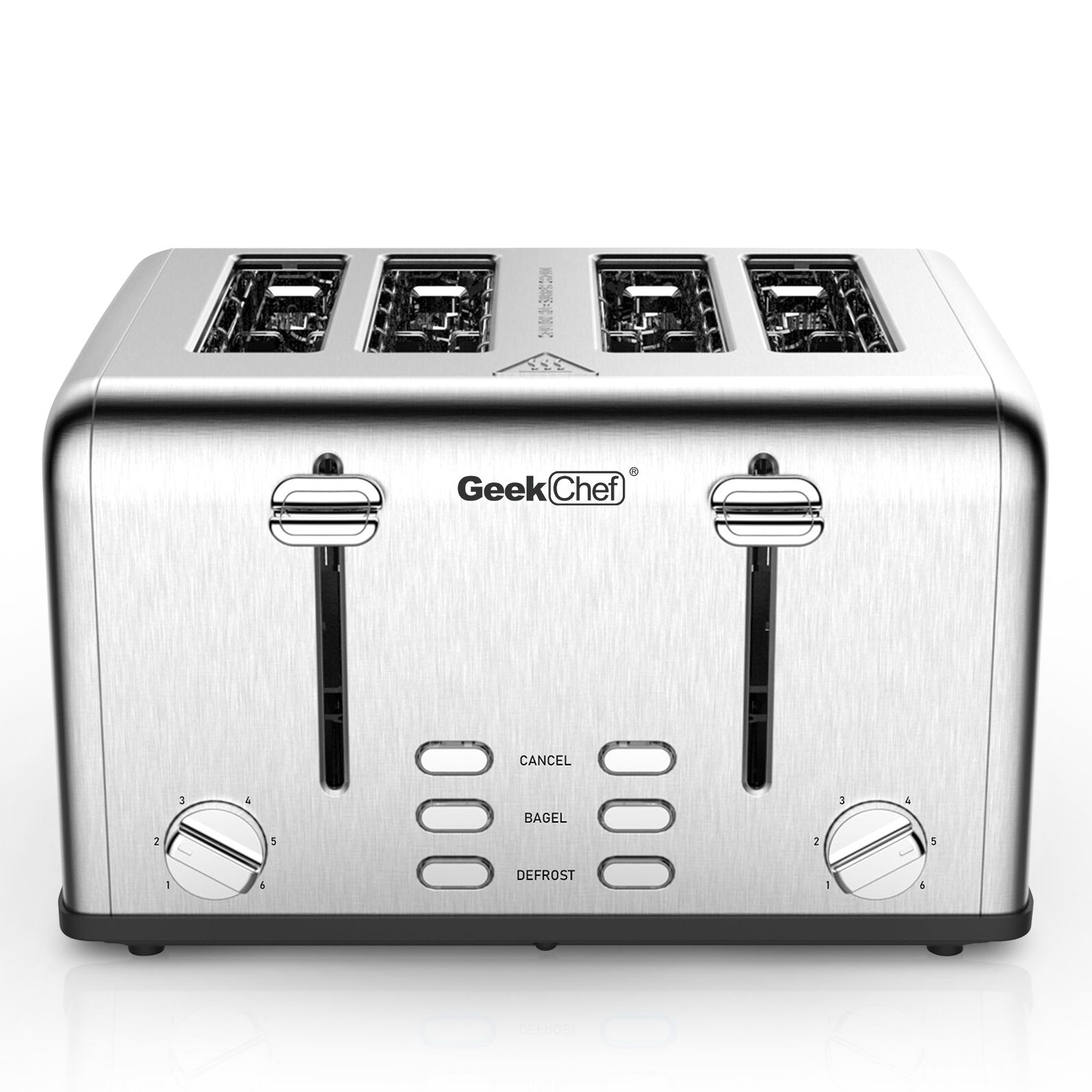 Stainless Steel Extra-Wide Slot Toaster