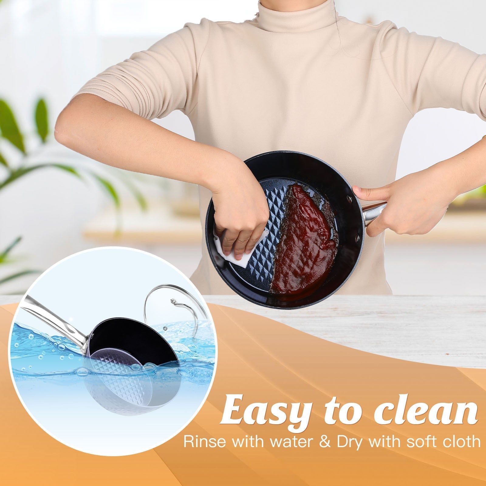 Aluminum Ceramic Coating Cooking Pot