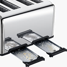 Stainless Steel Extra-Wide Slot Toaster
